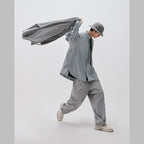 「MA-Z3」 時尚建築師刺繡襯衫 #L-灰色 [GOOPI-24AW-OCT-01]