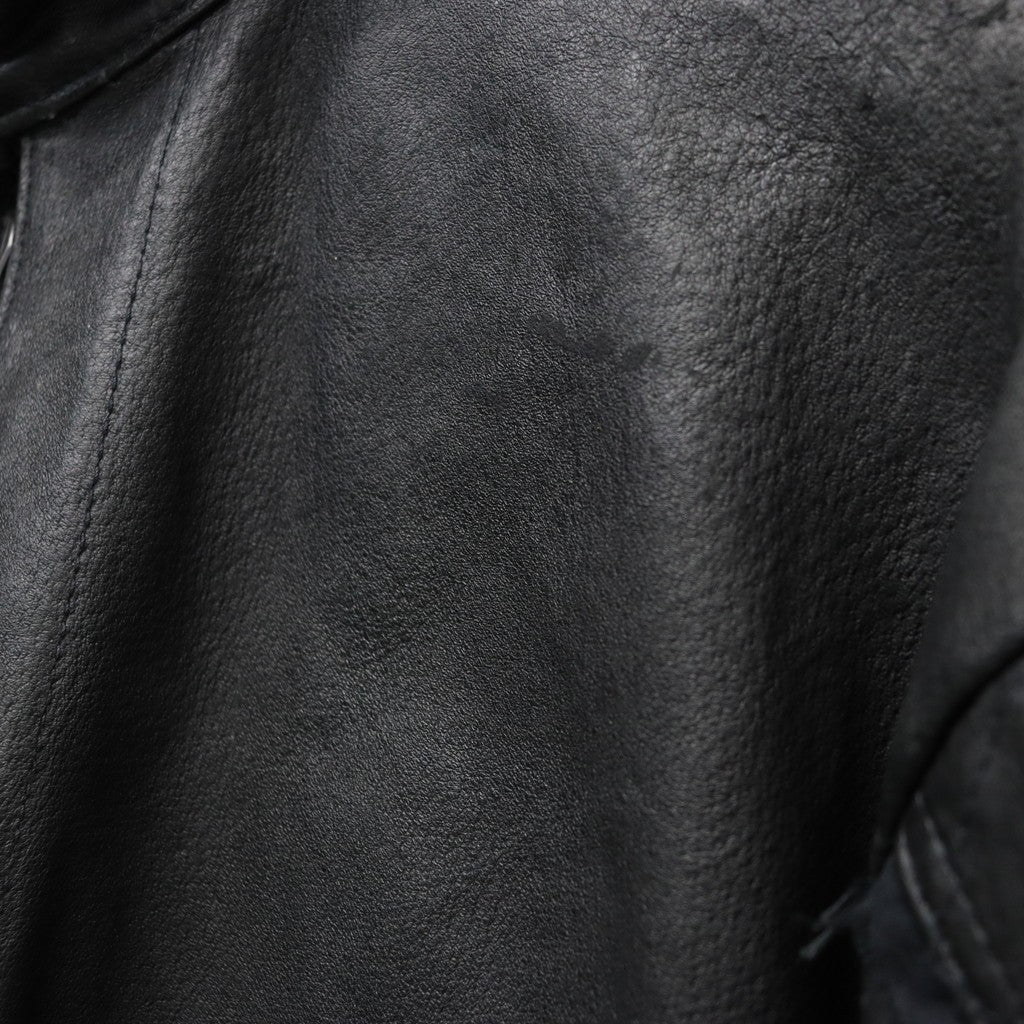 Rustic Edged Easy Rider's (VEGETABLE TANNING PIG LEATHER) #BLACK [M-P1-LW3]