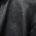 Rustic Edged Easy Rider's (VEGETABLE TANNING PIG LEATHER) #BLACK [M-P1-LW3]