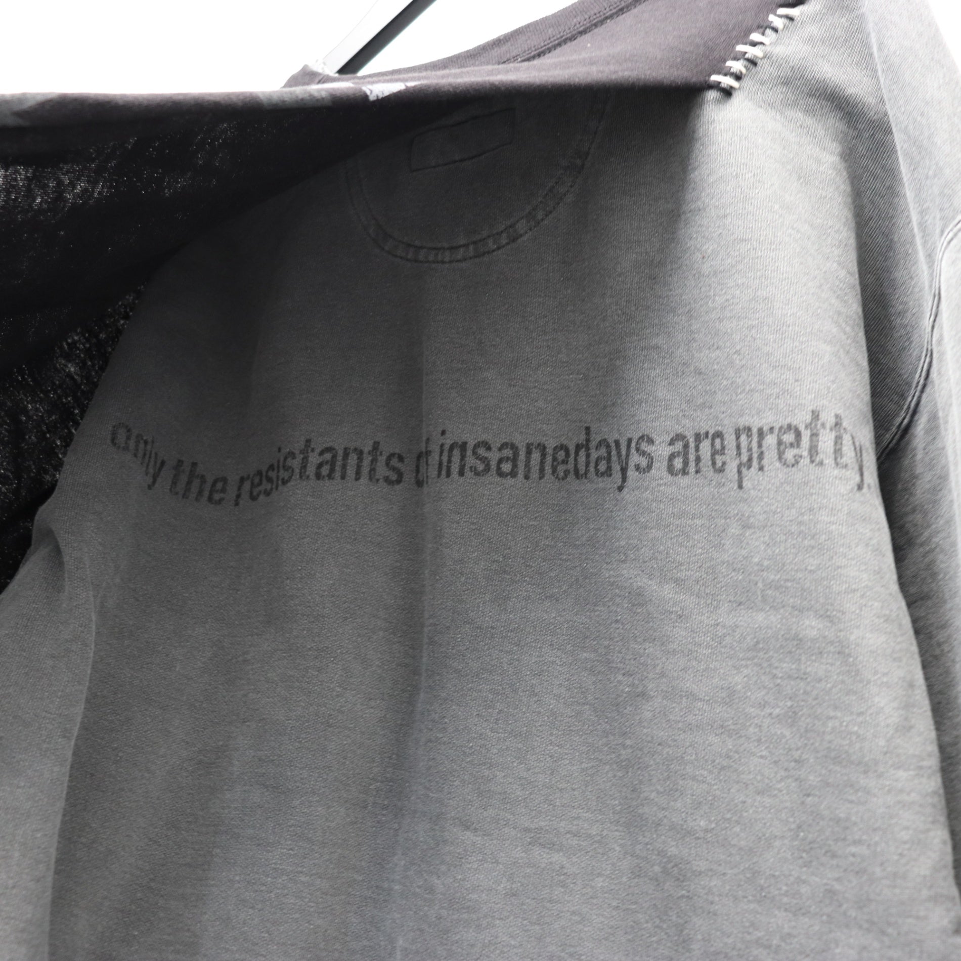 Bootleg Layered Crew Sweat (A MAN'S SHADOW) #AGED BLACK [M-P2-BG3]