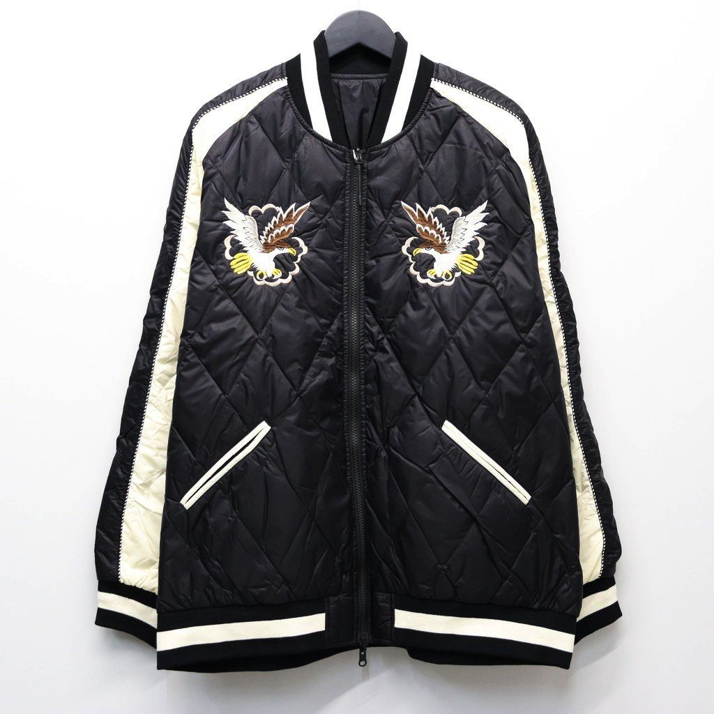 REVERSIBLE 「SKAJAN」 DOWN JACKET #BK×OFF / BK×D.PURPLE [TAION-JK04JS-N1]