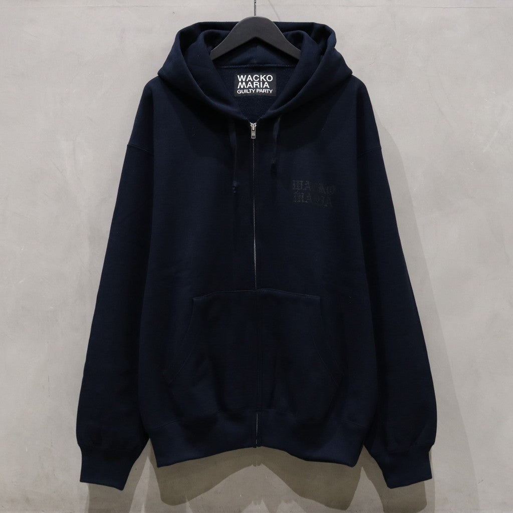 HEAVY WEIGHT FULL ZIP HOODED SWEAT SHIRT ( TYPE-2 ) #NAVY [24FW-WMC-SS02]