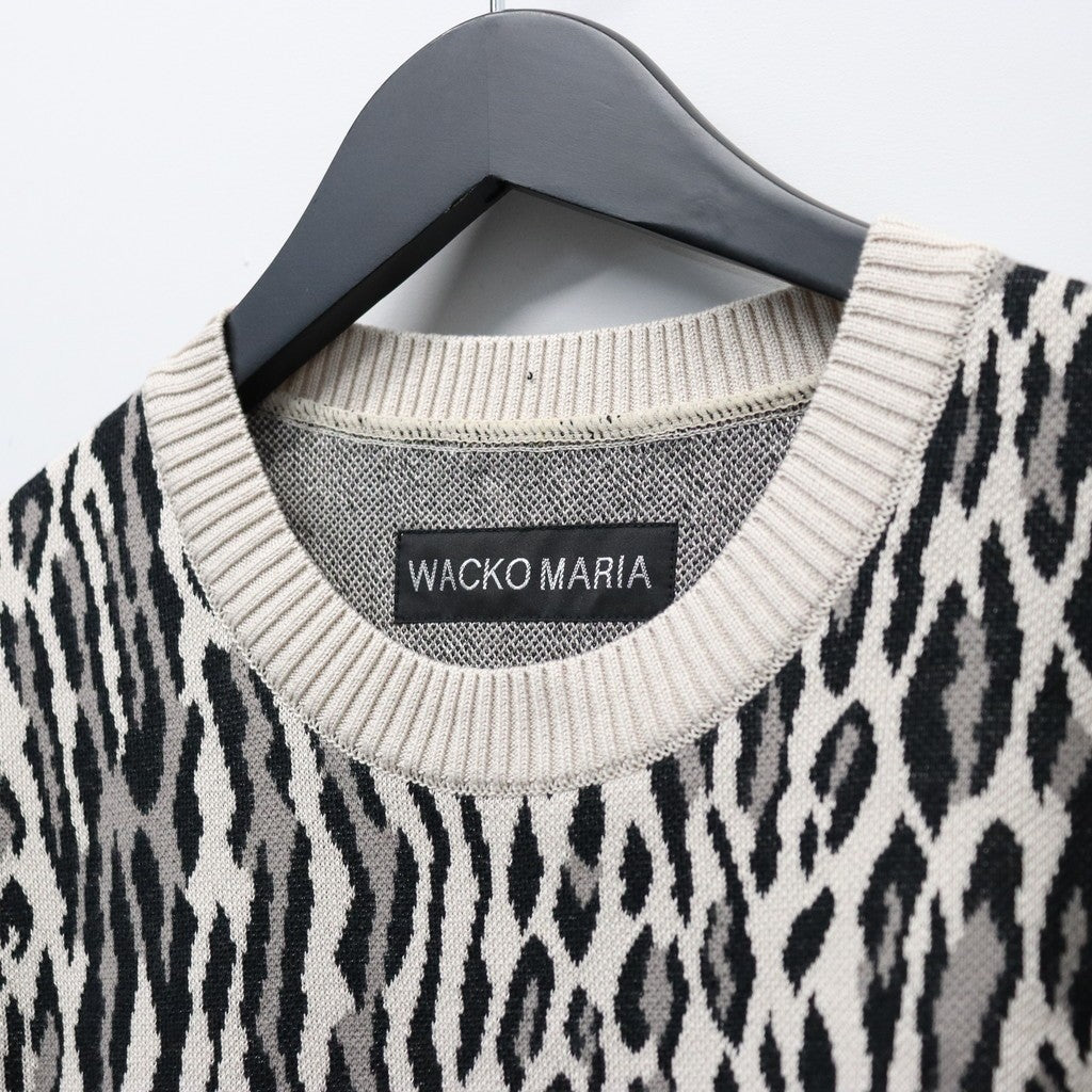 LEOPARD JACQUARD SWEATER ( TYPE-2 ) #IVORY [26SS-WMK-KN17]