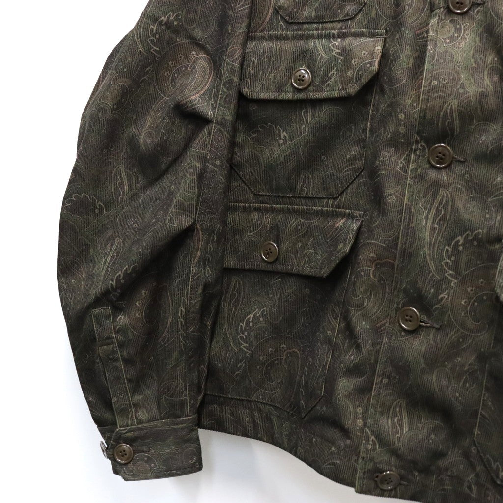 TECH FLYING SHIRT CORDUROY PAISLEY #D.BROWN [BE-88026W]