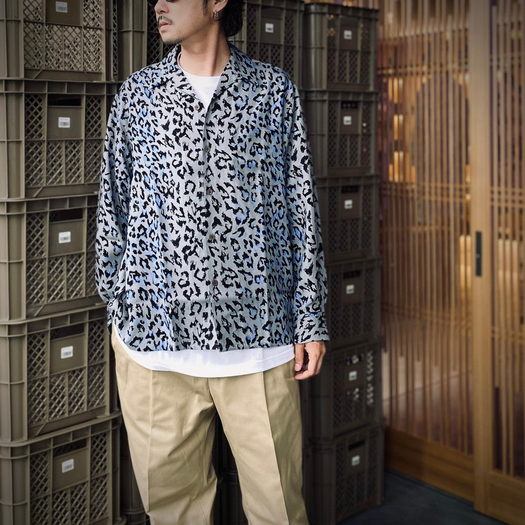 夏威夷長袖襯衫（3 型）#灰色 [25FW-WMS-HI03]