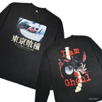 東京喰種 | 長袖T卹（金木研 BACK BORN）#黑色 [TTGM25SM005]