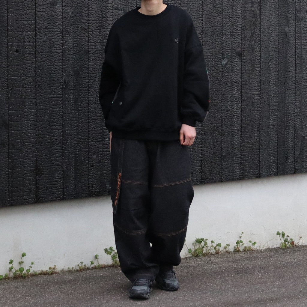 JULIEN CARD CREWNECK #Black [26SS-SW01] - cocorozashi 三重県四日市