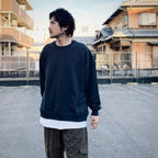 BIO WASHED EASY SWEAT SHIRTS #ASH CHARCOAL [HOD25AWSWESS]