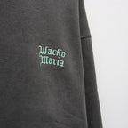 WASHED MIDDLE WEIGHT CREW NECK SWEAT SHIRT ( TYPE-3 ) #GRAY/GREEN [26FWE-WMC-SS05]