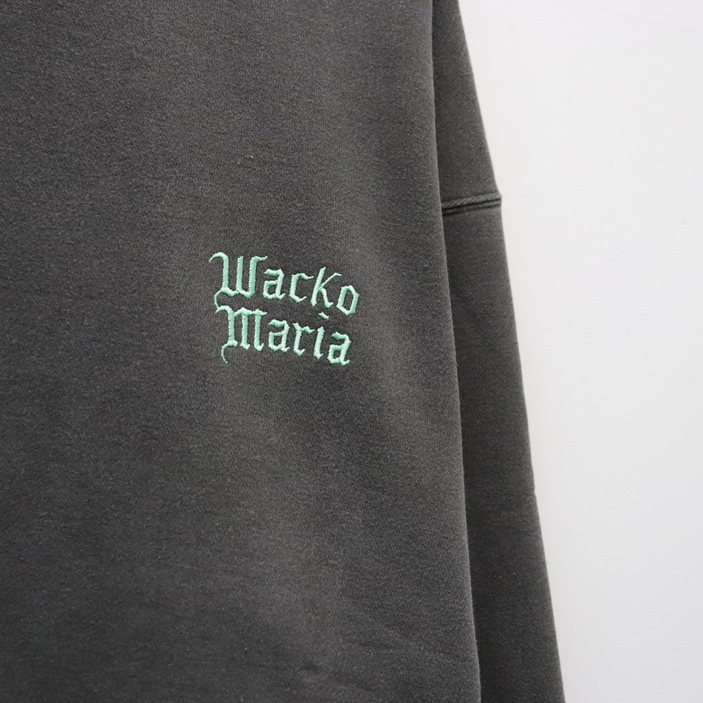 WASHED MIDDLE WEIGHT CREW NECK SWEAT SHIRT ( TYPE-3 ) #GRAY/GREEN [26FWE-WMC-SS05]