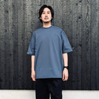 TECH DRAWSTRING S/S TEE #SMOKE BLUE [BE-35026]