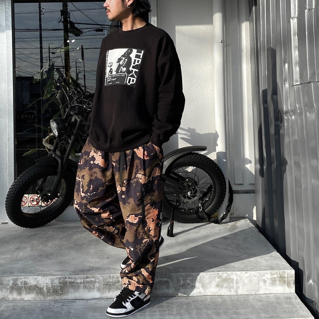 RIPSTOP BALLOON CARGO PANTS #ORANGE CAMO [SS24-B01]