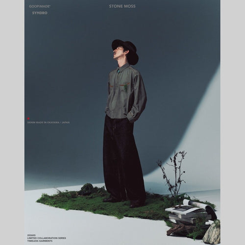 SYNDRO | 01P-SYNC ARK DECK LOOSE JEANS - ONE WASH #Indigo [GOOPI-26SS-JUL-01]