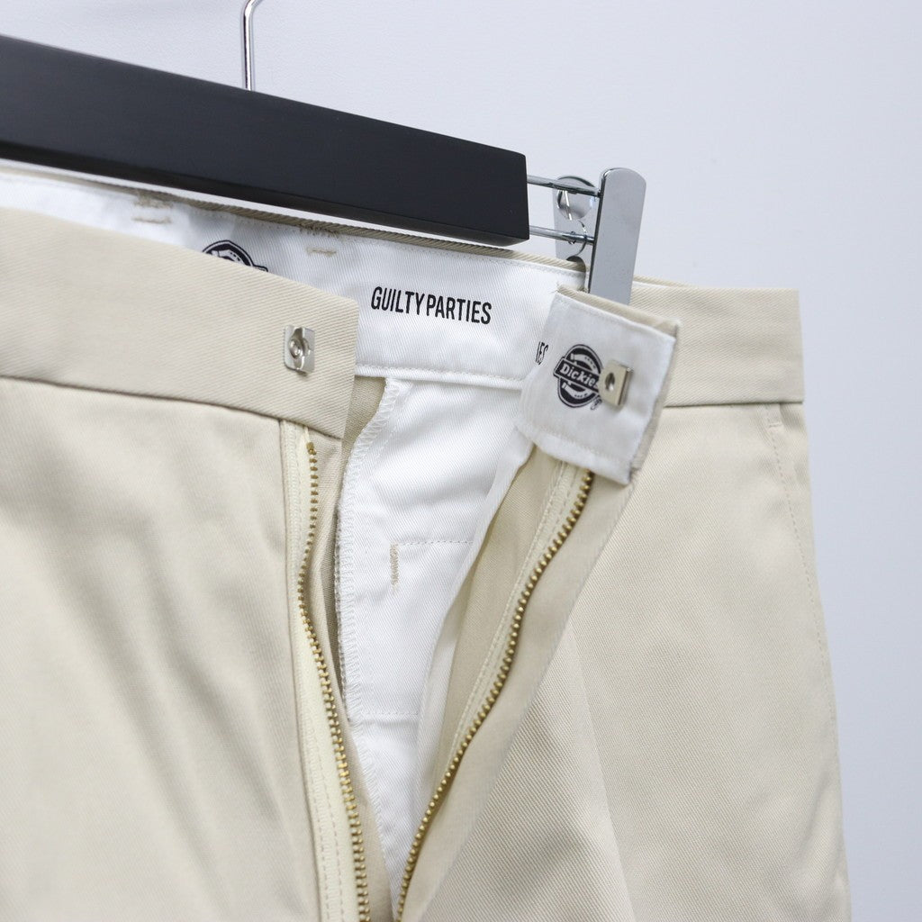 DICKIES | PLEATED TROUSERS #OFFWHITE [25FW-WMP-DC01]
