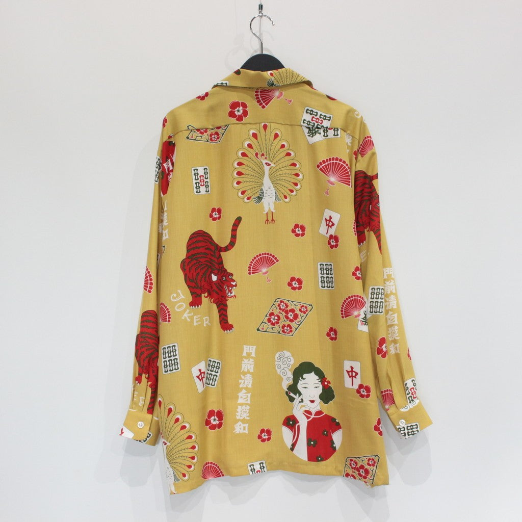 麻將長袖襯衫#芥末色 [202351]