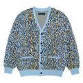 LEOPARD JACQUARD CARDIGAN ( TYPE-2 ) #L-BLUE [26SS-WMK-KN18]