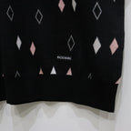 DIAMOND KNIT POLO SHIRT #BLACK [25SS-WMK-KN21]