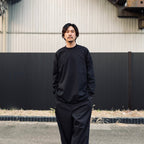 TECH DRAWSTRING L/S TEE #BLACK [BE-34026]