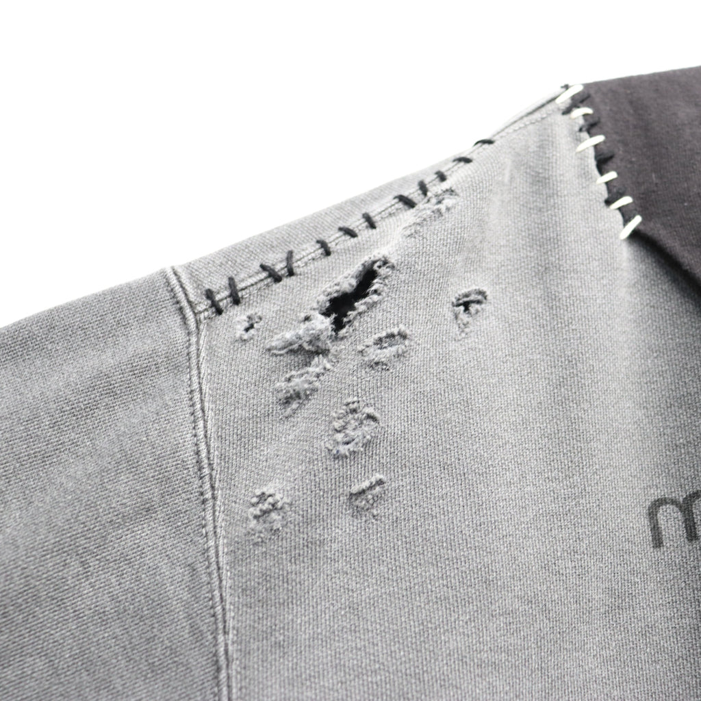 Bootleg Layered Crew Sweat (A MAN'S SHADOW) #AGED BLACK [M-P2-BG3]