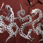 夏威夷長袖襯衫（4 型）#酒紅色 [25FW-WMS-HI04]