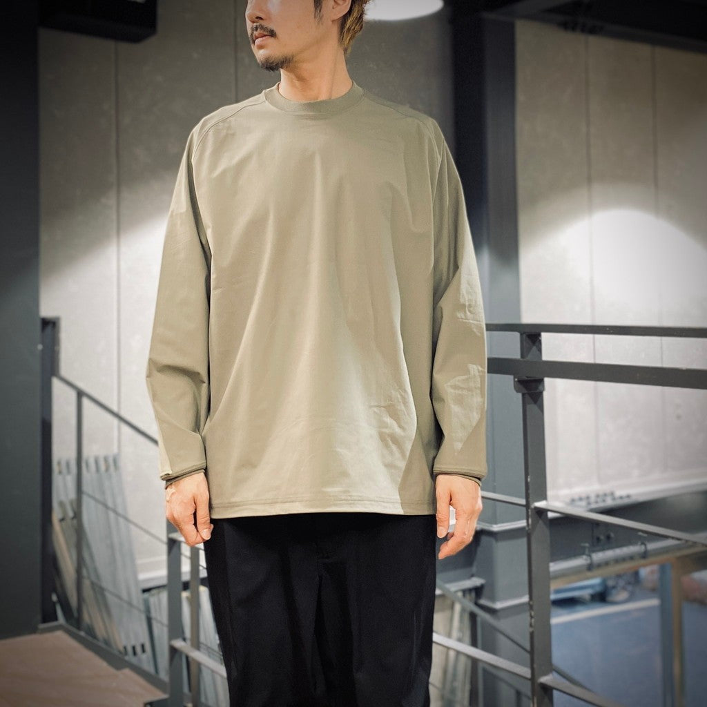 TECH LIGHTWEIGHT L/S TEE #WOLF GRAY [BE-30025]
