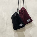 VELVET SHOULDER POUCH #BURGUNDY [24FWE-WMA-BG01]