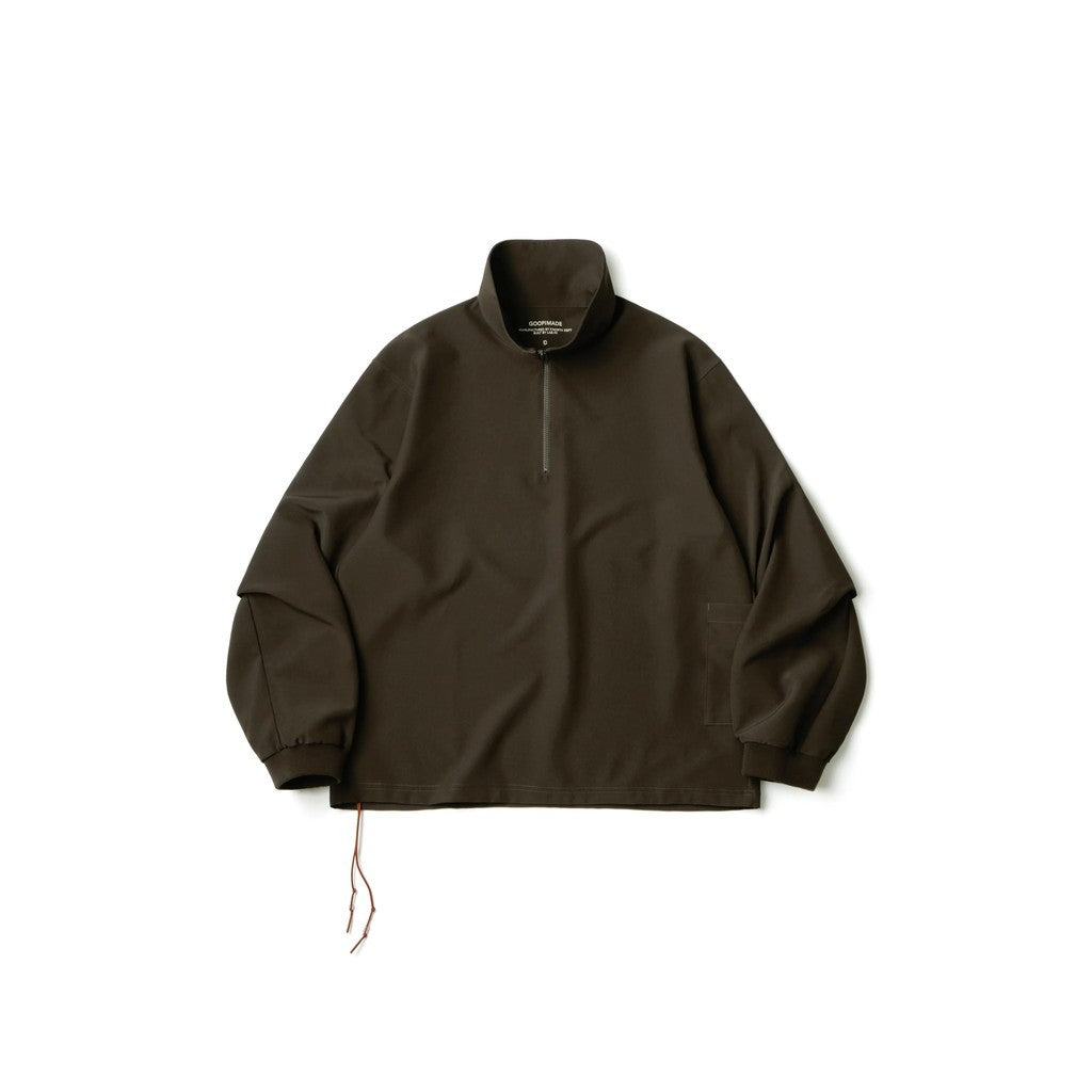 EVD1 Half Zip Polo Shirt #Brown [GOOPI-26AW-SEP-02]