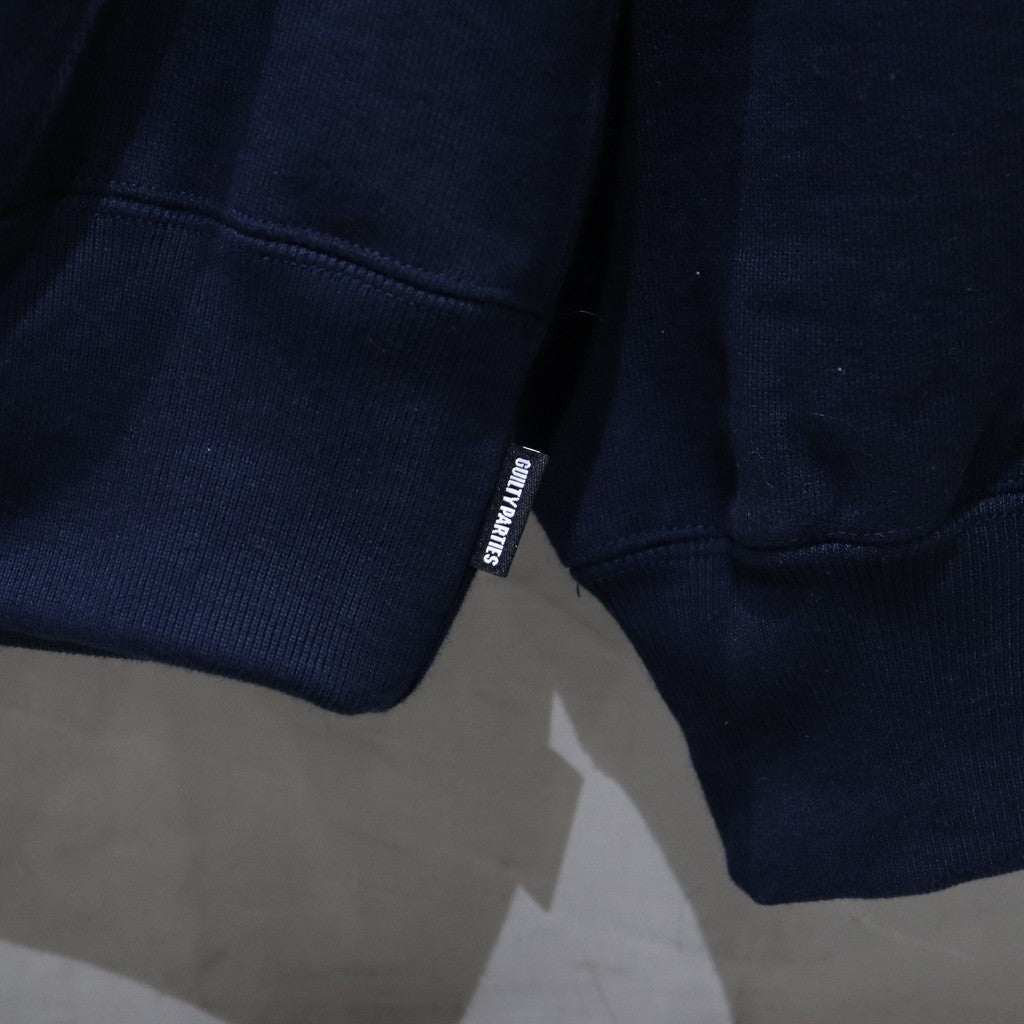 HEAVY WEIGHT FULL ZIP HOODED SWEAT SHIRT ( TYPE-2 ) #NAVY [24FW-WMC-SS02]