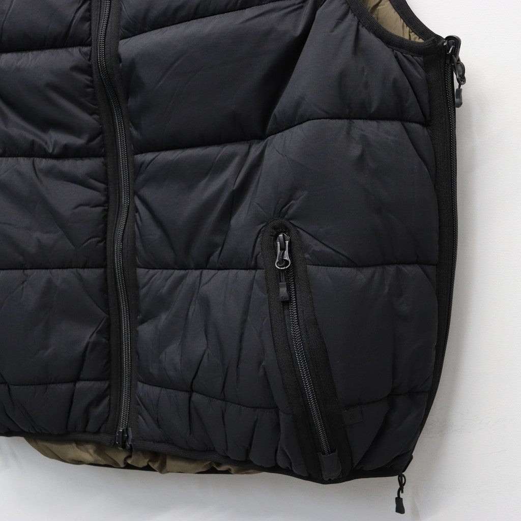 TECH REVERSIBLE CLIMBERS PUFF VEST #BLACK×BRKH [BW-23025W]