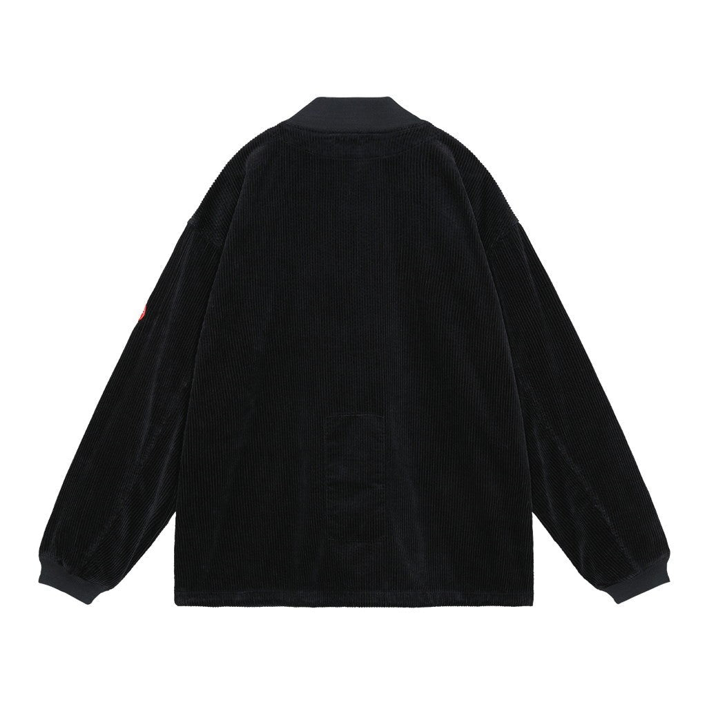 6W CORD BUTTON UP JACKET #BLACK [CES25JK14]