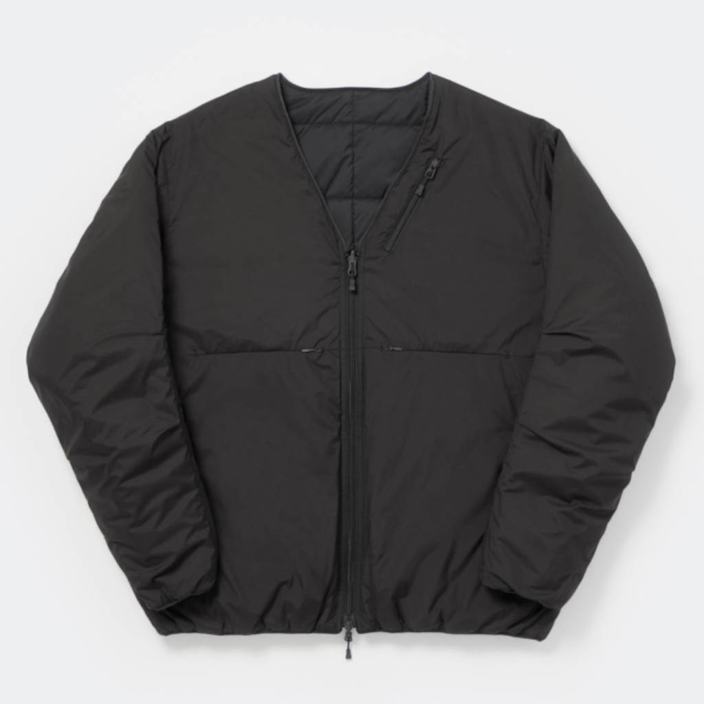 TECH PERTEX REVERSIBLE HIKER CARDIGAN (3M撥水中綿) #BLACK [BW-21026W]