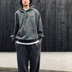 WASHED MIDDLE WEIGHT PULLOVER HOODED SWEAT SHIRT #GRAY [26FWE-WMC-SS02]