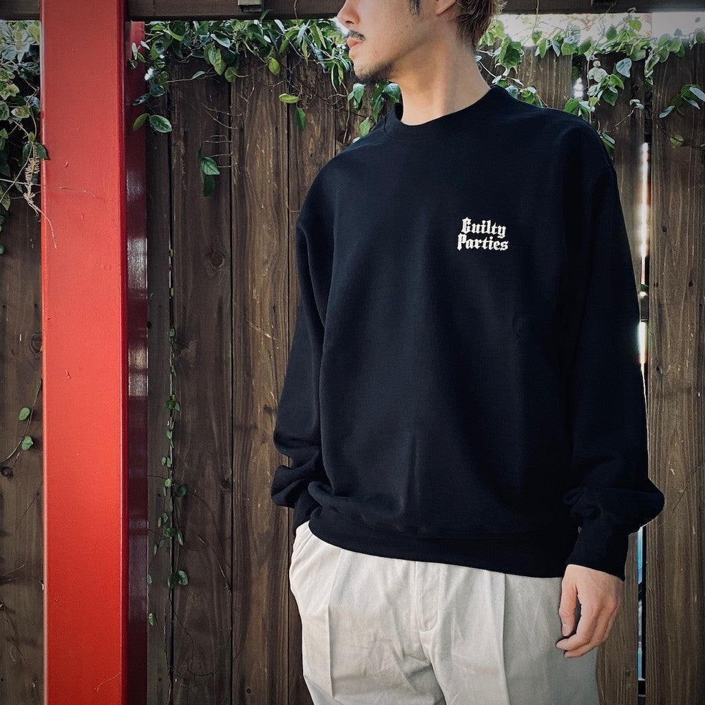 HEAVY WEIGHT CREW NECK SWEAT SHIRT ( TYPE-5 ) #BLACK [25SS-WMC-SS17]