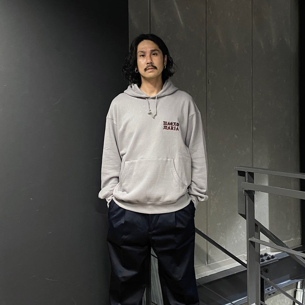 MIDDLE WEIGHT PULLOVER HOODED SWEAT SHIRT ( TYPE-2 ) #GRAY [24FW-WMC-SS06]