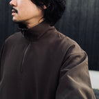 EVD1 Half Zip Polo Shirt #Brown [GOOPI-26AW-SEP-02]