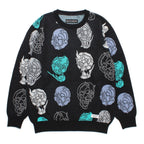 56 TATTOO STUDIO | JACQUARD SWEATER (TYPE-2) #BLACK [56TS-WM-KN02]