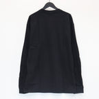 水洗重磅圓領長袖T卹 #黑色 [25FWE-WMT-LT01]