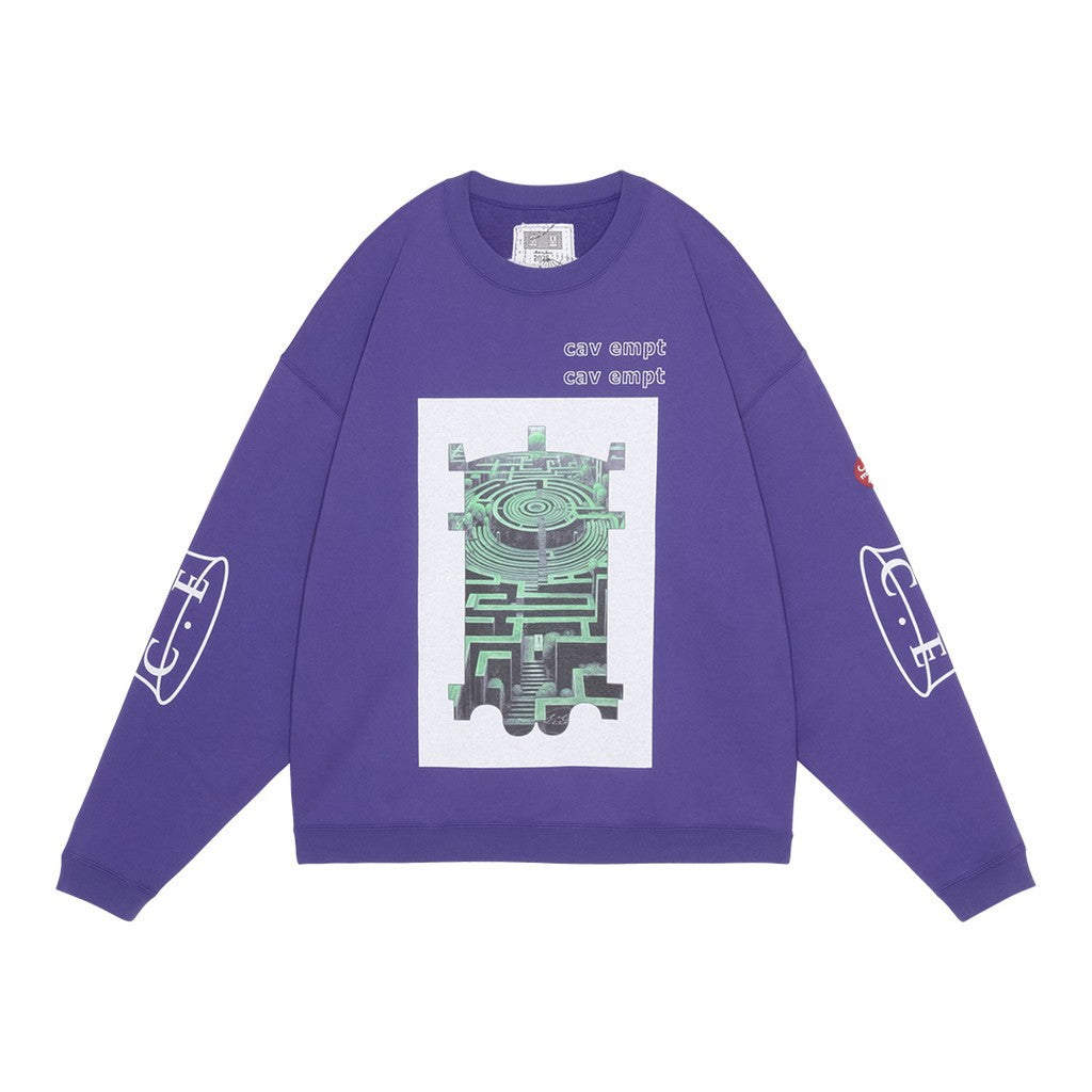 SCMCTY LOOSE CREW NECK #PURPLE [CES28CS11]