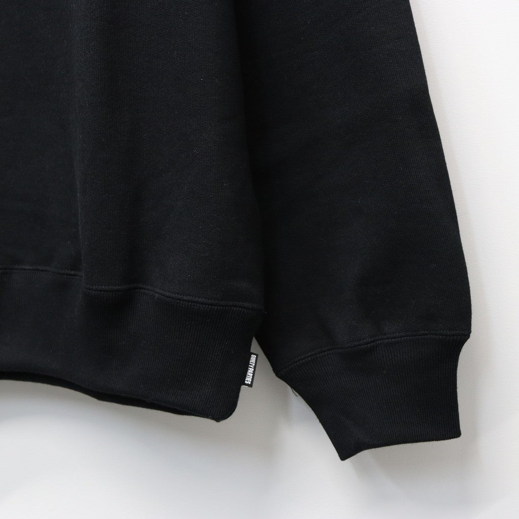 HEAVY WEIGHT CREW NECK SWEAT SHIRT #BLACK [25FW-WMC-SS05]