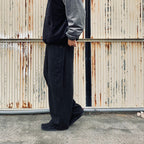 麂皮寬鬆褲 #黑色 [FW25-B12]