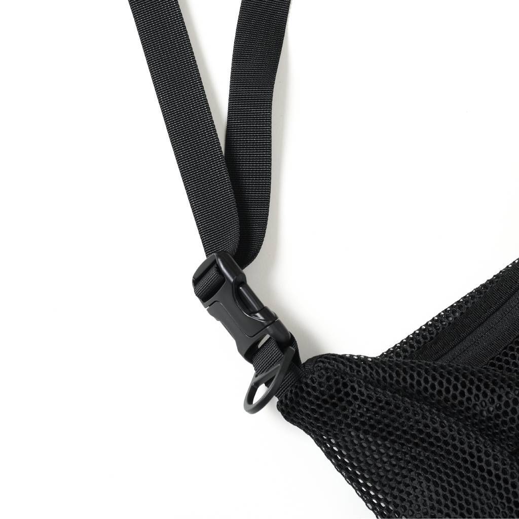 網眼單肩包（小號）#黑色 [BCL-91（網眼）]