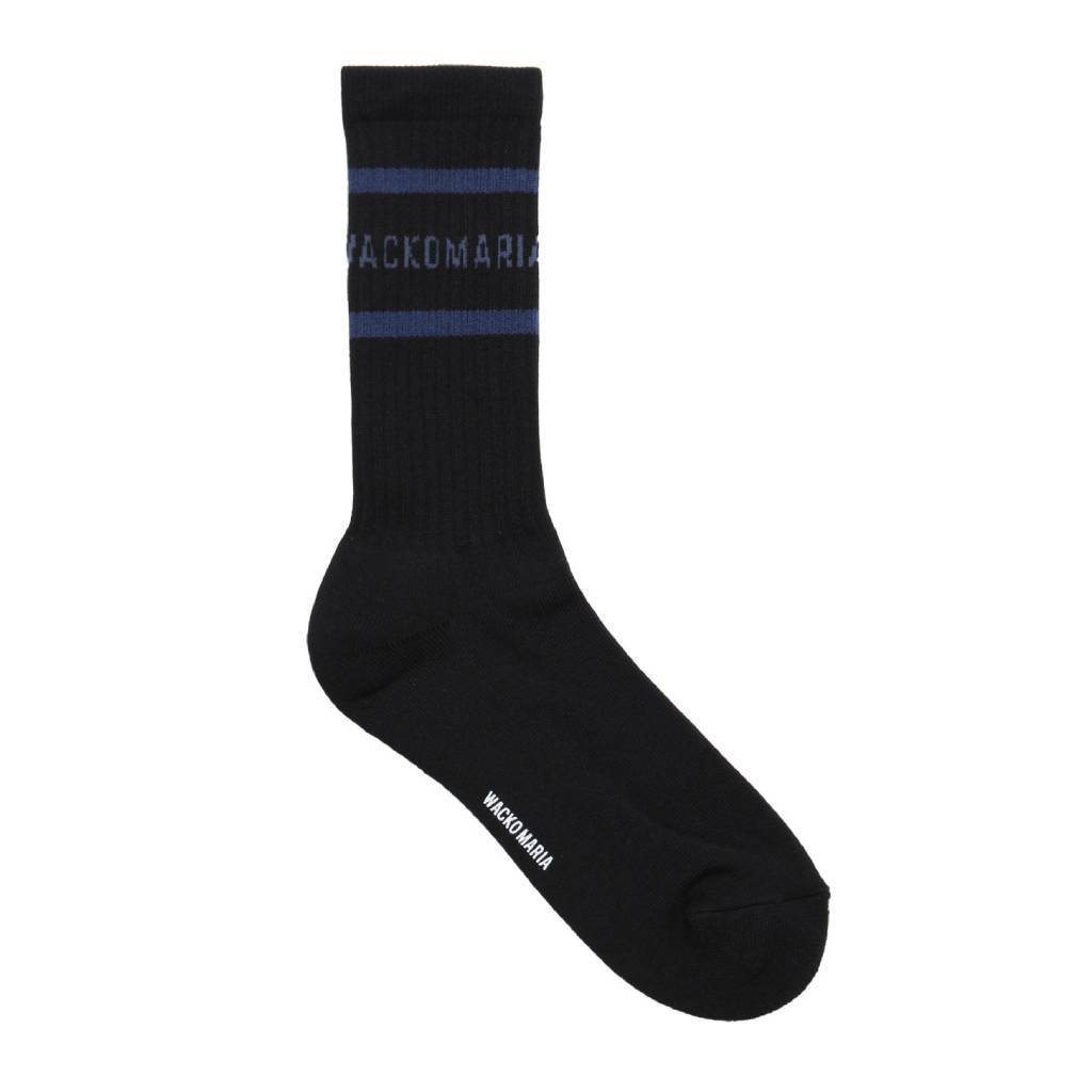 SKATER SOCKS ( TYPE-2 ) #BLACK-NAVY [25FW-WMA-SO02]