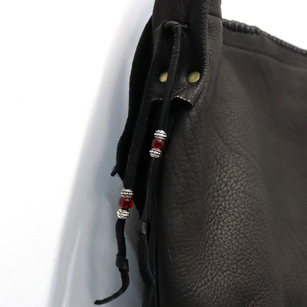 Early Morning | DEERSKIN LARGE MESSENGER BAG #BLACK [EM0924403]