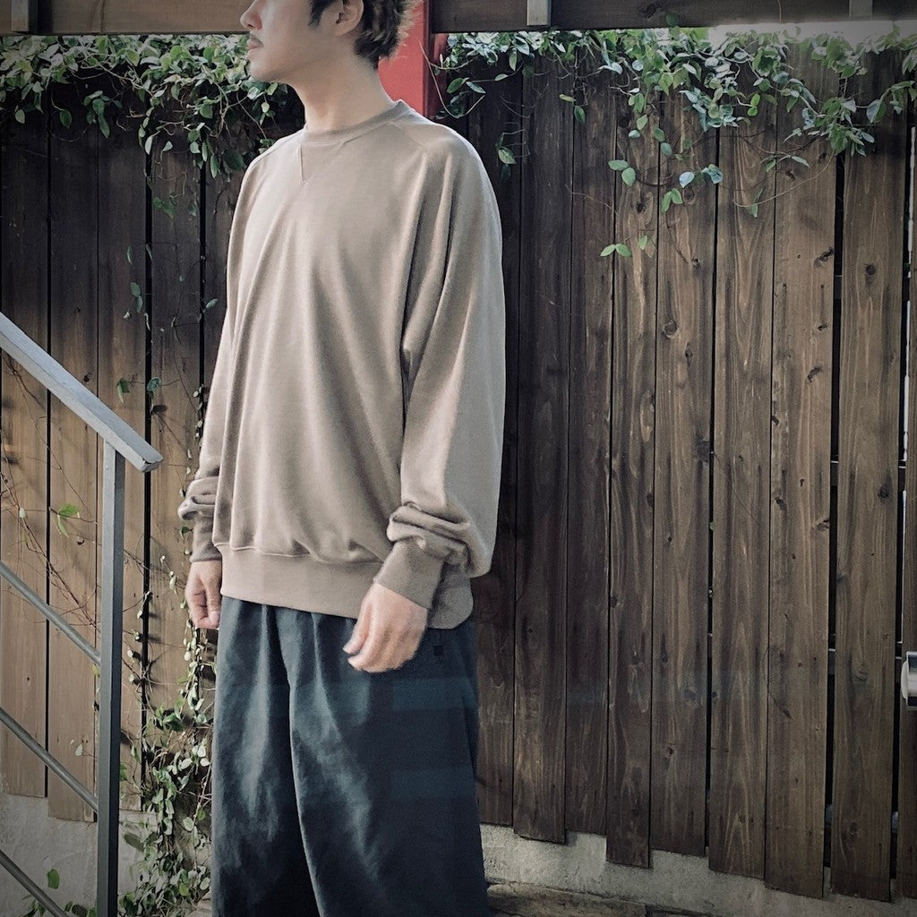 TECH SWEAT CREW FREEDOM SLEEVE #BEIGE [BE-50025]