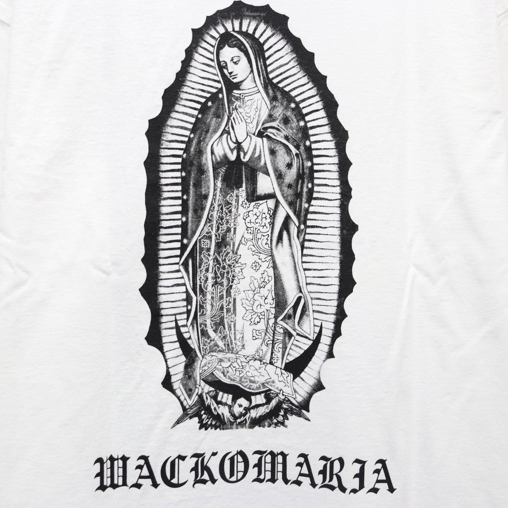 WASHED HEAVY WEIGHT CREW NECK T-SHIRT ( TYPE-1 ) #WHITE/BLACK [26SSE-WMT-WT01]