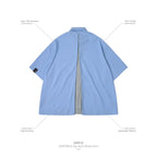 「GNV-Z」 SOFTBOX Zip-Split Wide Shirt #BLUE [GOOPI-25SS-JUN-02]