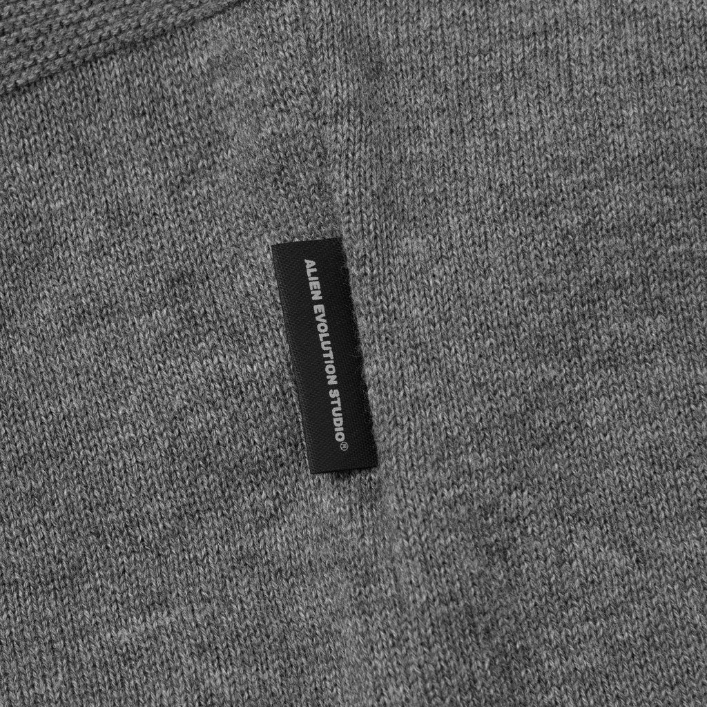 AES | “GAT-01K”棋盤格針織Polo衫 #灰色 [GOOPI-24AW-SEP-03]