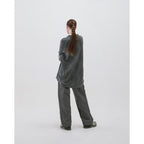 AES | “GAT-01K”棋盤格針織Polo衫 #灰色 [GOOPI-24AW-SEP-03]