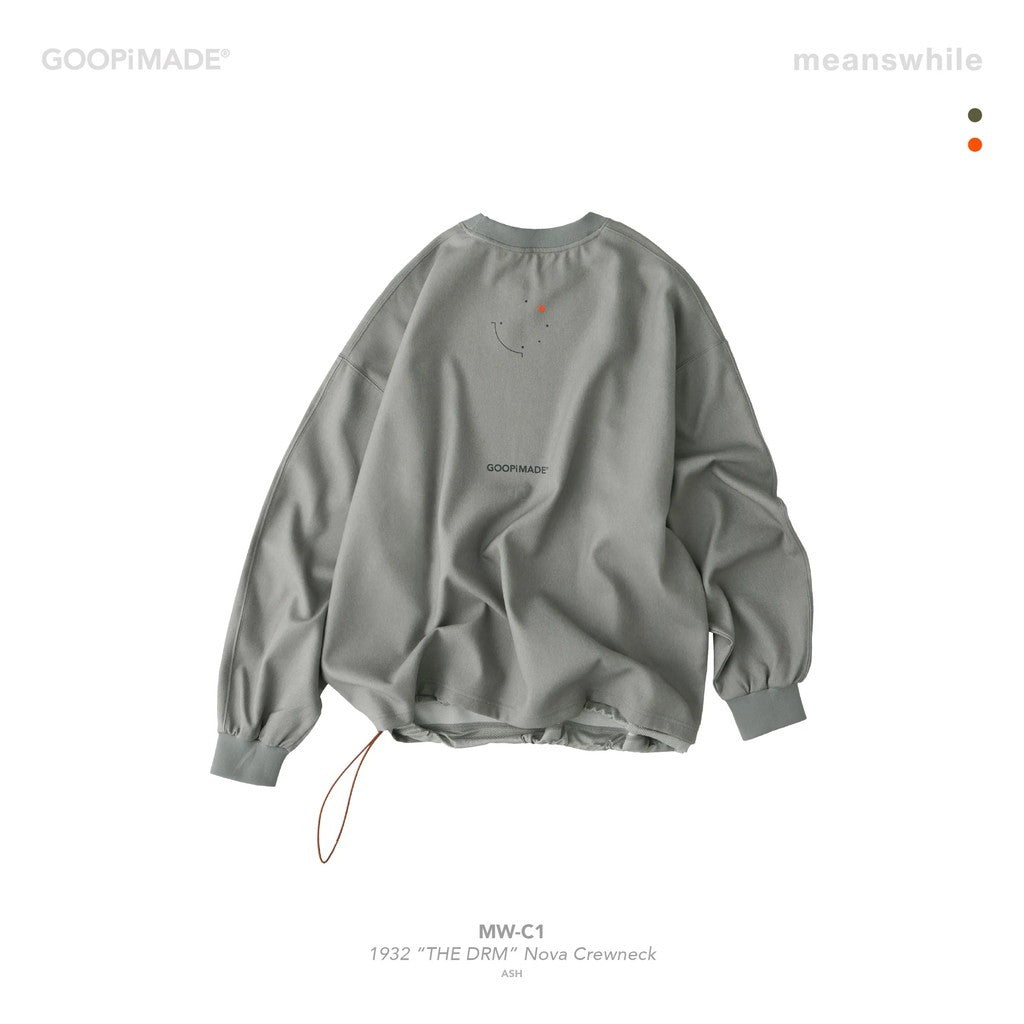 meanswhile | “MW-C1” 1932 “THE DRM” Nova Crewneck #Ash [GOOPI-25AW-SEP-01]