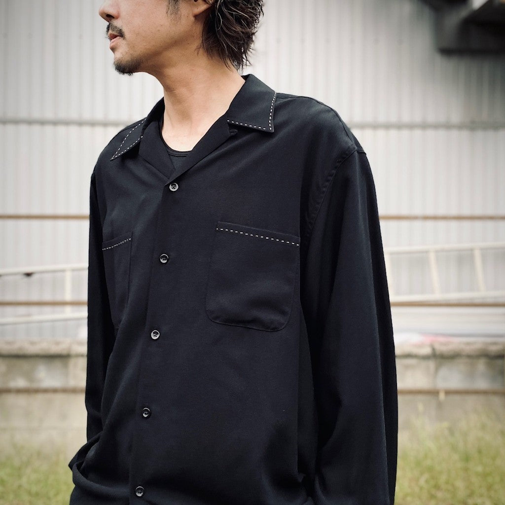 50'S SHIRT L/S ( TYPE-5 ) #BLACK [25FW-WMS-OC10]_WACKO MARIA